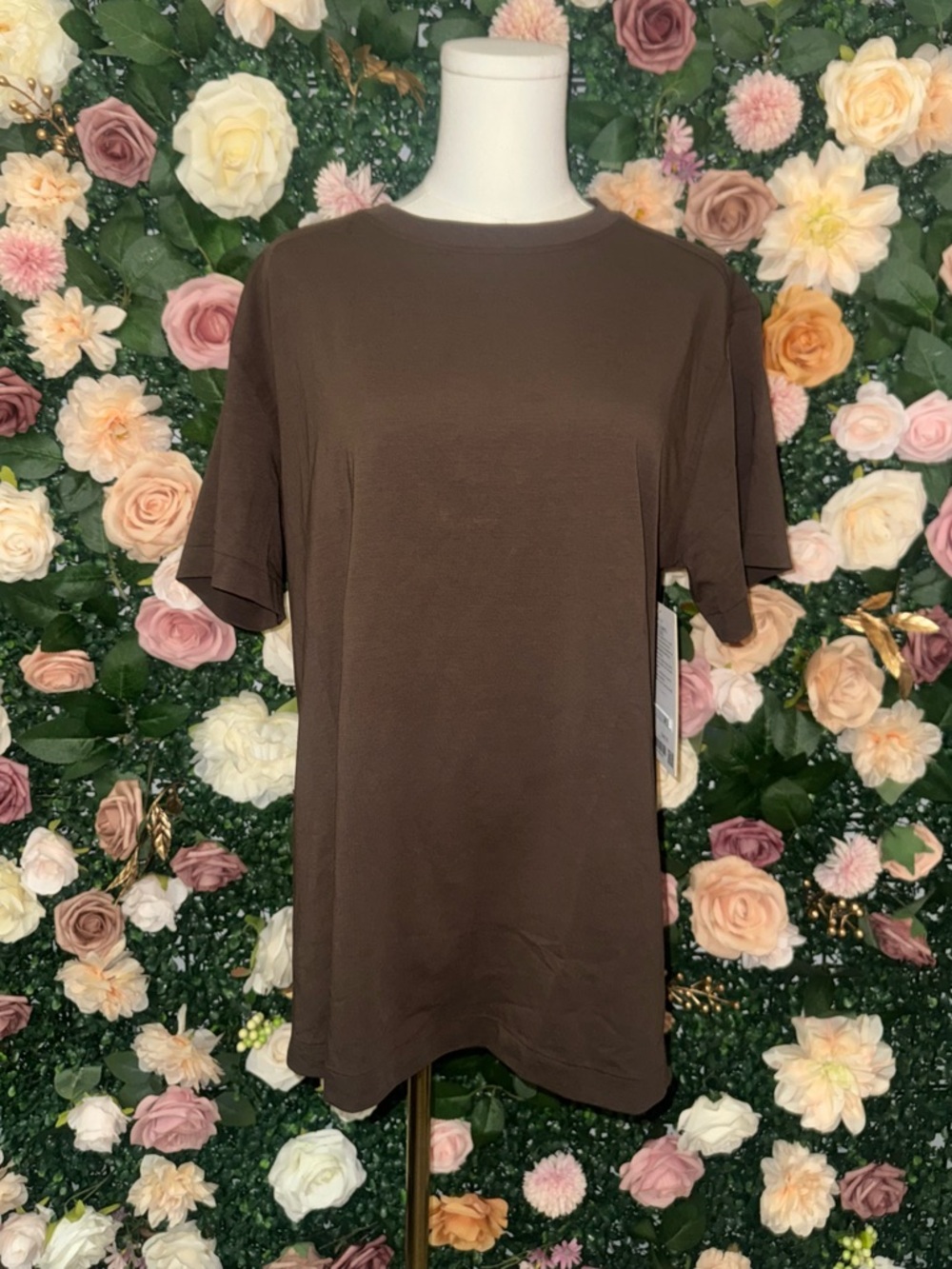 Lululemon All Yours Organic Cotton T-Shirt in Walnut Crunch NWT